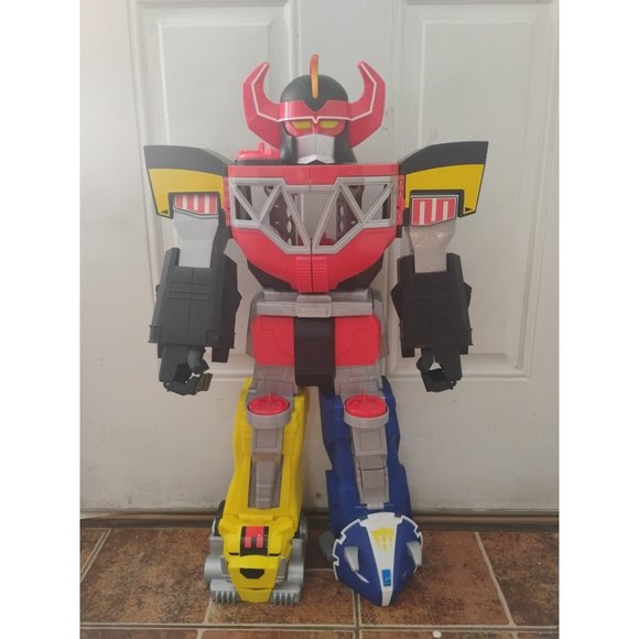 Mighty Morphin Power Rangers Megazord Imaginext Vintage Large 27" Robot Big Toy - Picture 8 of 9